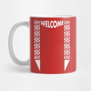 welcome arch Mug